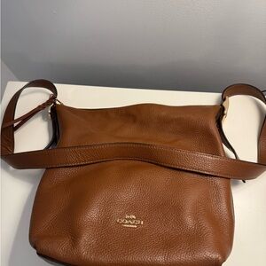 Coach C2818 Val Duffle Brown Leather Shoulder Bag